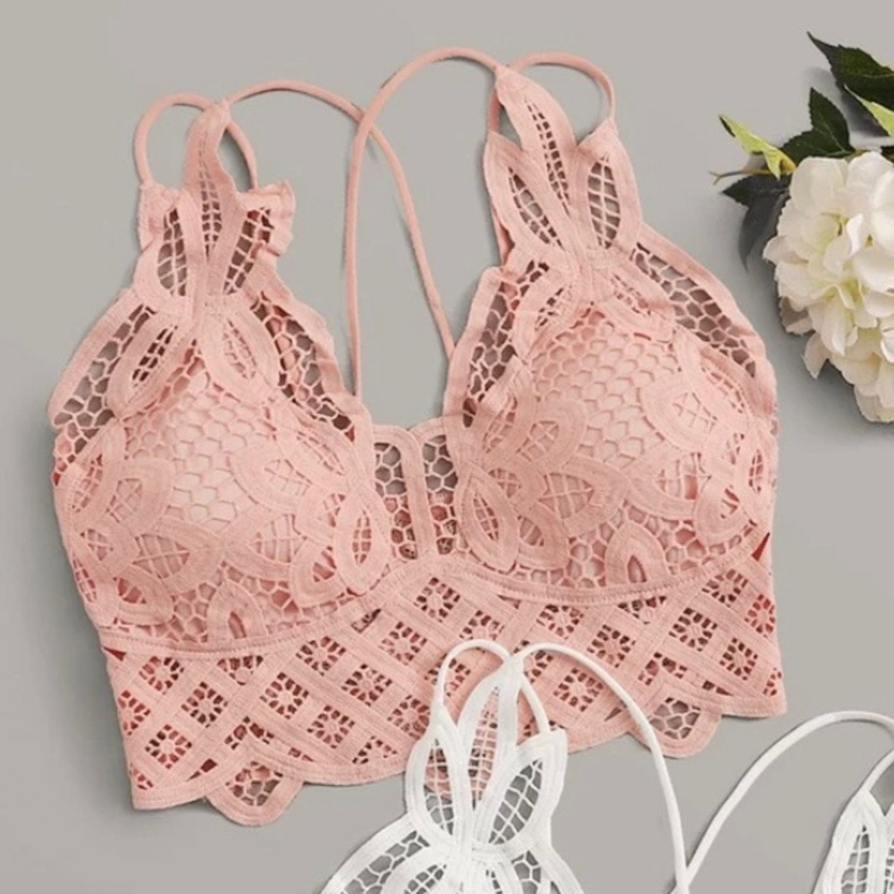 NEW Pink Lace Bralette